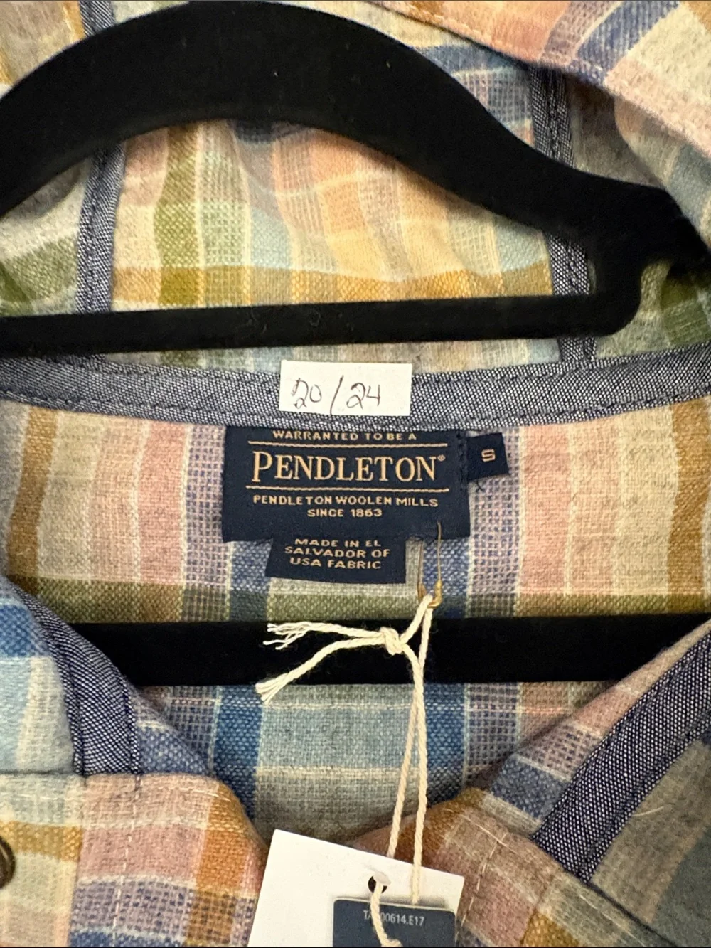 Pendleton virgin wool plaid hooded jacket w/pockets NWT Small $278 - Picture 4 of 5